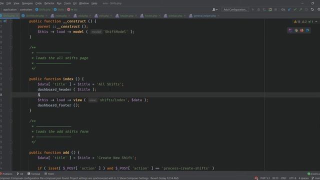 Adding Shifts | Codeigniter CURD Operations | Employee Management System | CI | Part 6 смотреть онлайн