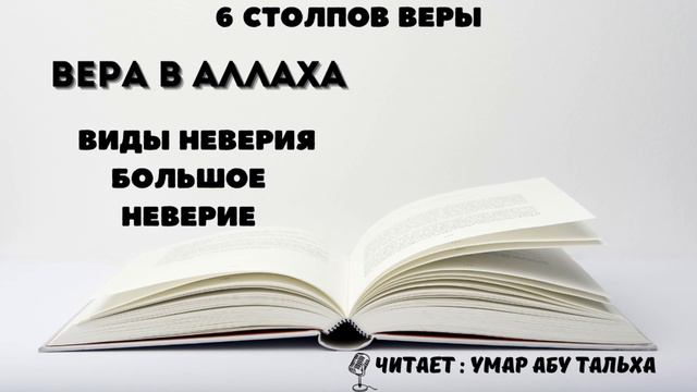 6 столпов веры | Вера в Аллаха | Виды неверия | Большое неверие | Умар Абу Тальха смотреть онлайн
