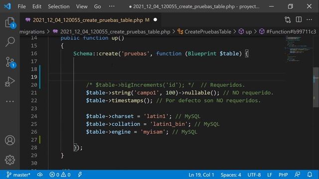 Migraciones Laravel | INTEGER AUTOINCREMENT primary key смотреть онлайн