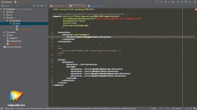 Tutoriel PHP : Configurer dans un fichier .XML | video2brain.com смотреть онлайн