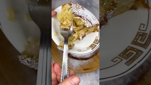 Шарлотка нежный вкусный пирог с яблоками рецепт у меня на канале ?❤️ смотреть онлайн