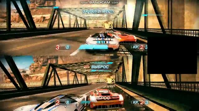 Играю с другом на двоих Split Second смотреть онлайн