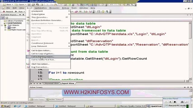 QTP Installation | QTP Run Time Error | QTP Adminstration | QTP Tutorial
