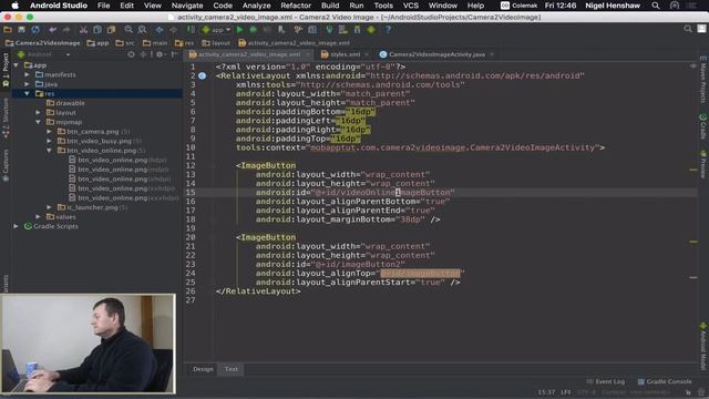 Android Camera2 API Video App - Part 1 How to add icons using android studio смотреть онлайн