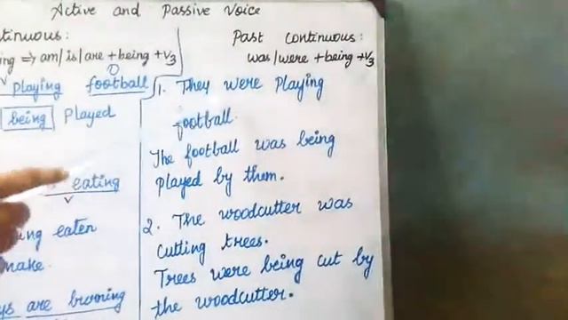 Active and passive voice ( Present and past continuous) смотреть онлайн