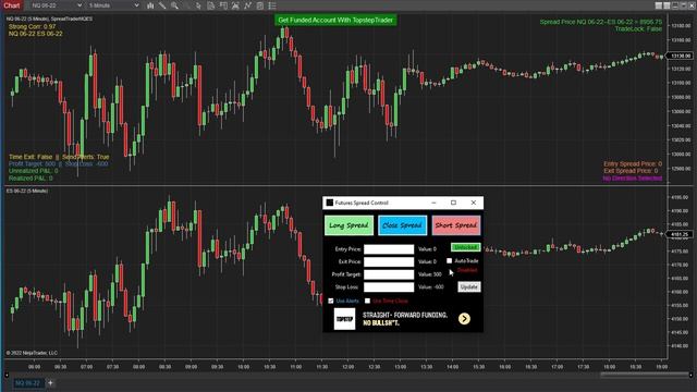 Futures Spread Trading - NinjaTrader 8 Automated Spread Trader смотреть онлайн