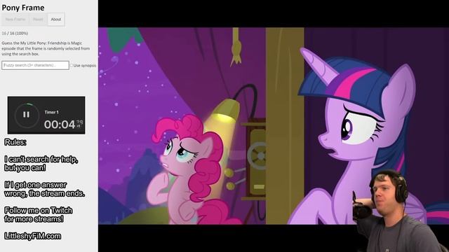 Pony Frame guesser [but the stream ends when we fail] смотреть онлайн