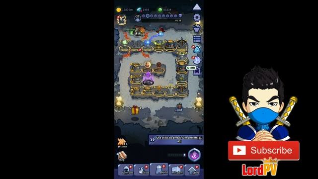 IDLE DEFENSE DARK FOREST for MOBILE Review Gameplay level 9999 смотреть онлайн