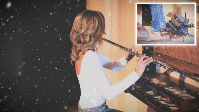 LARGO from Vivaldi's Winter performed by Fluterscooter: flute/pedals for one player. смотреть онлайн