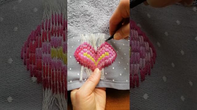 Вышивка по накладной канве #embroidery #diy смотреть онлайн
