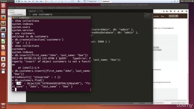 Inserting and finding customer in mongodb смотреть онлайн