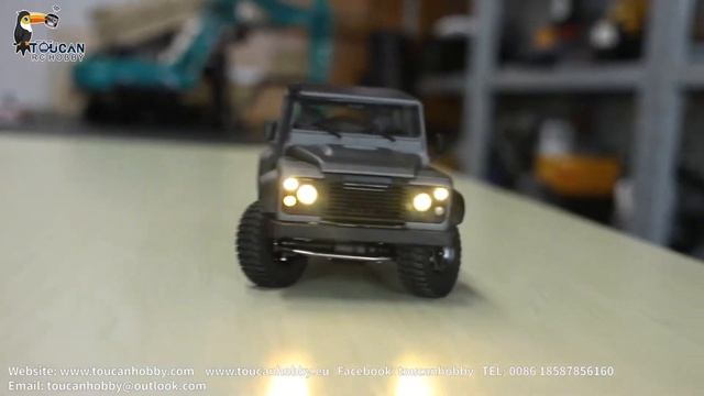 CAPO Metal Chassis Crawler Car 1/18 RC Model KIT. 2Speed Gearbox, Differential lock. смотреть онлайн