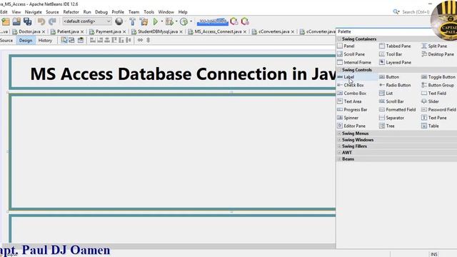 How to Create MS Access Database Connection in Java NetBeans - Part 1 of 3 смотреть онлайн