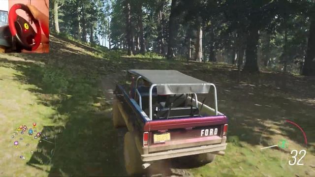1975 Ford Bronco Barrett Jackson Edition Forza Horizon 4 gameplay Thrustmaster Steering Wheel смотреть онлайн