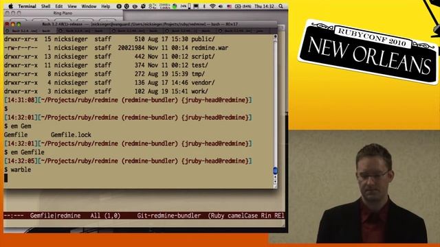 RubyConf2010: Self-Contained, Source-Free, Executable Ruby Applications with Warbler смотреть онлайн