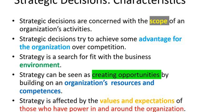 Concept of Strategy & Strategic Management смотреть онлайн