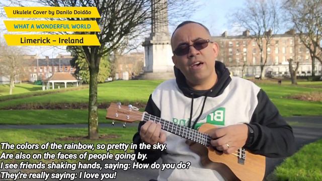 WHAT A WONDERFUL WORLD | Limerick - Irlanda | Ukulele Cover World смотреть онлайн