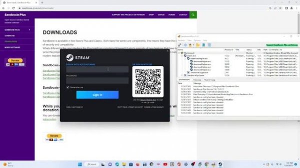 How to use Sandboxie-Plus Tutorial (for Starbreak having 2 steams open at the same time)