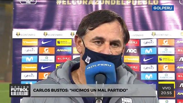 Carlos Bustos: "Fue un partido muy mal jugado de nuestra parte, sobre todo en defensa" смотреть онлайн