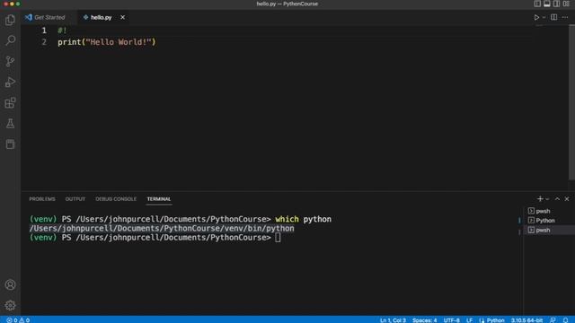 Python for Complete Beginners: 0108 The Shebang or Hashbang смотреть онлайн