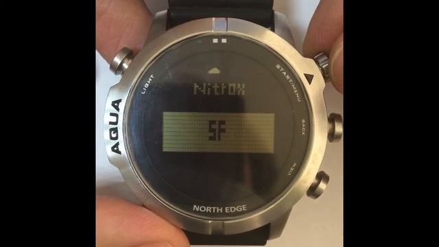 Дайв-компьютер North Edge Aqua: основные настройки, функции кнопок. смотреть онлайн