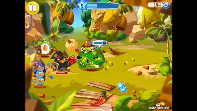 Angry Birds Epic Slingshot Woods Level 3 Walkthrough смотреть онлайн
