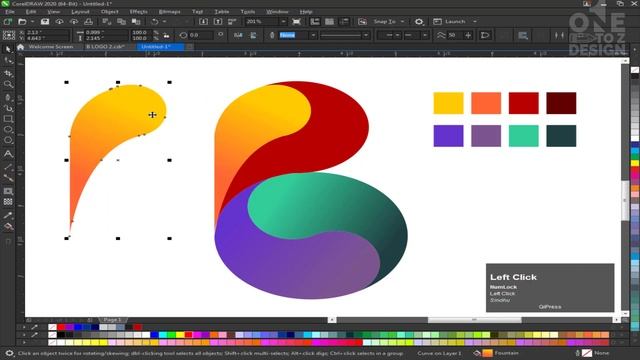 B Letter Logo Designs | Create a Logo in CorelDraw. Urdu / Hindi смотреть онлайн