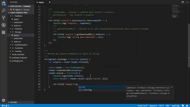 Firebase Storage - Upload de string смотреть онлайн
