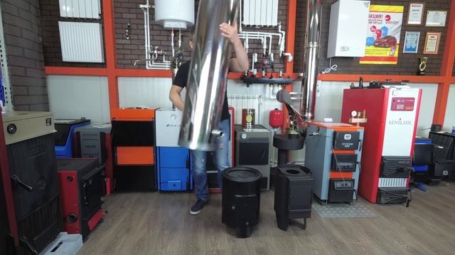 Бак КВЛН Ермак 90 л из нержавеющей стали для дровяных колонок смотреть онлайн