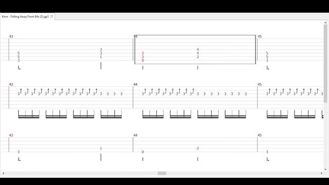 FALLING AWAY FROM ME BY KORN GUITAR AND BASS TABS смотреть онлайн