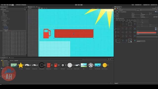 [UNITY 5] Создание игры "Hill Climb Racing" [#15] - Создаём топливо. смотреть онлайн