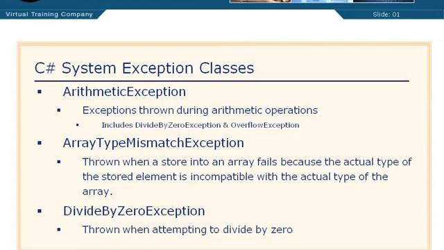 06 03 System Exception Classes смотреть онлайн