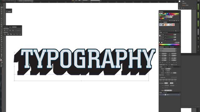 Tutorial: How to Make 3D Typography Templates in Adobe Illustrator смотреть онлайн