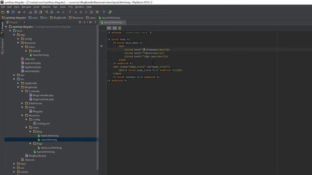 Главное Меню - Symfony 3 Свой Блог (13) смотреть онлайн