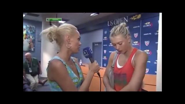 Русское интервью Марии после 3 круга US Open 2012 смотреть онлайн