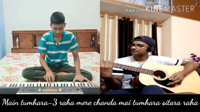 Main Tumhara | Dil Bechara | Sushant | Piano+Guitar Cover | Lyrics | 200 SUBSCRIBERS SPECIAL!!!🔥🔥 смотреть онлайн