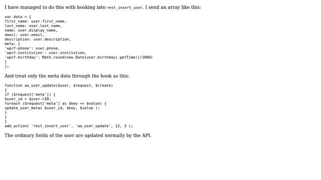 Wordpress: How add meta fields to a user with the wp-api? (2 Solutions!!) смотреть онлайн