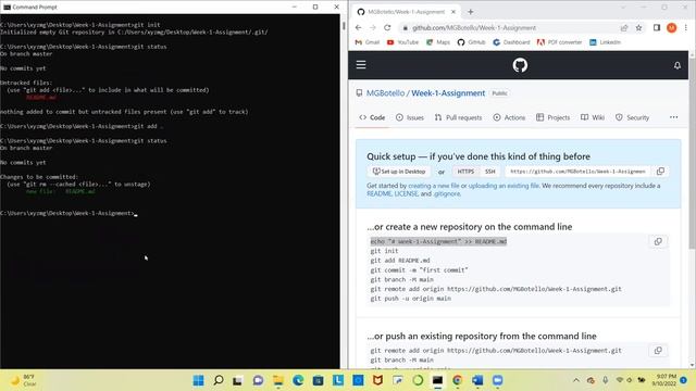 Week 1 Git and GitHub Assignment video смотреть онлайн