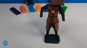 Лепка. Золотоордынский воин. Челубей..mp4