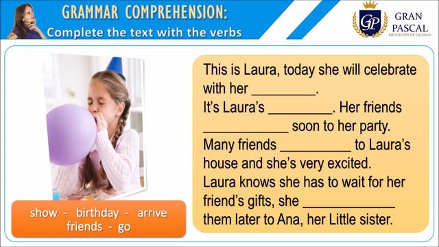 SIMPLE FUTURE - AFFIRMATIVE FORM | IEP GRAN PASCAL - ELEMENTARY LEVEL смотреть онлайн