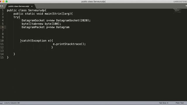 CLIENT SERVEUR Serveur En mode udp смотреть онлайн