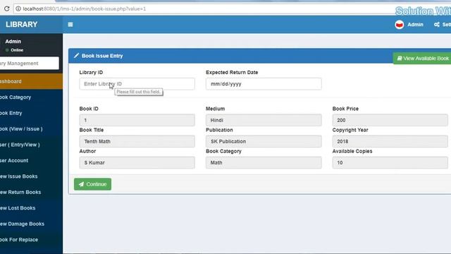 Online Software | Library managemnt system | LMS in PHP | Online Application смотреть онлайн