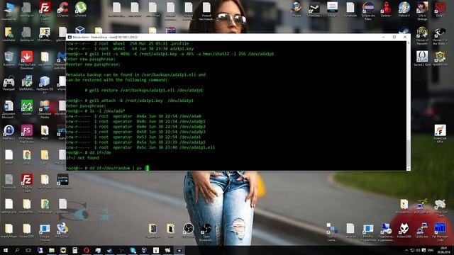 FreeBSD. Шифрование диска через GELI (AES256-XTS)