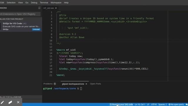 Configuring the SASjs Extension for VS Code смотреть онлайн
