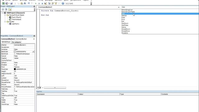 Excel VBA : Module #3 - Les événements des boutons de commande смотреть онлайн