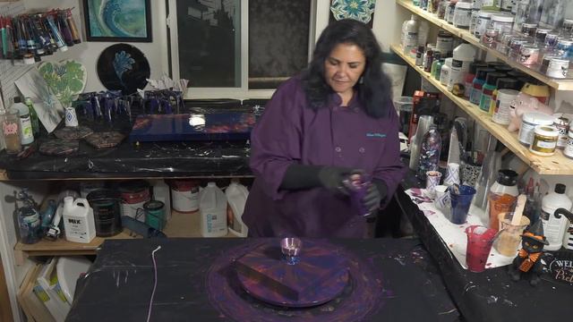 Holographic Hibiscus 🌸 Playing with The Leaky Cup! Gorgeous Acrylic Sparkling Flower смотреть онлайн