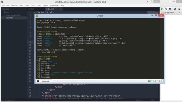 Tutoriel Bower : Le gestionnaire de paquet Bower смотреть онлайн