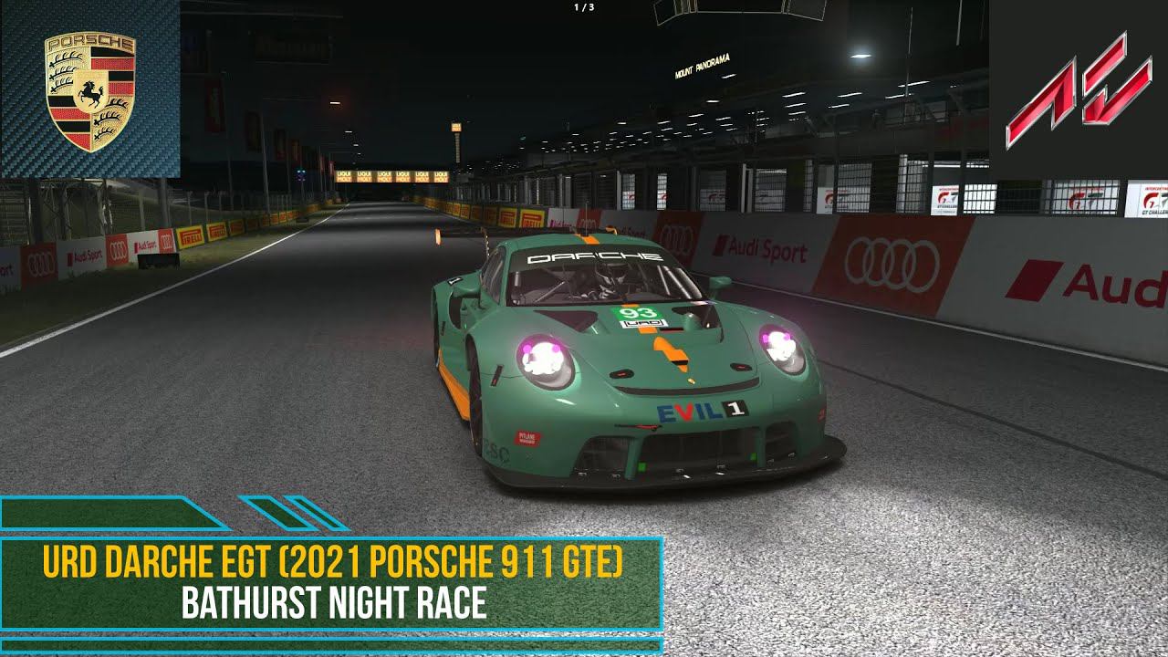 URD Darche EGT 2021( Porsche 911 GTE ) Bathurst Night Race | Assetto Corsa. смотреть онлайн