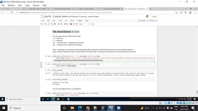 File reading & writing in python смотреть онлайн