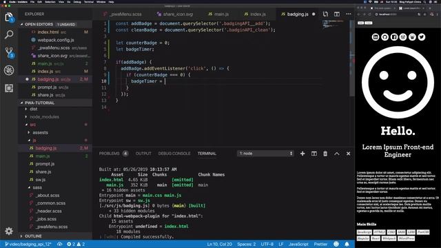 Curso PWA #13 - Badging API смотреть онлайн